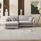 Feathers Sectional Couch Chaise Lounge 88-170 Inches