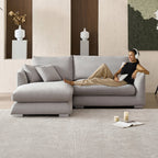 Feathers Sectional Couch Chaise Lounge 88-170 Inches