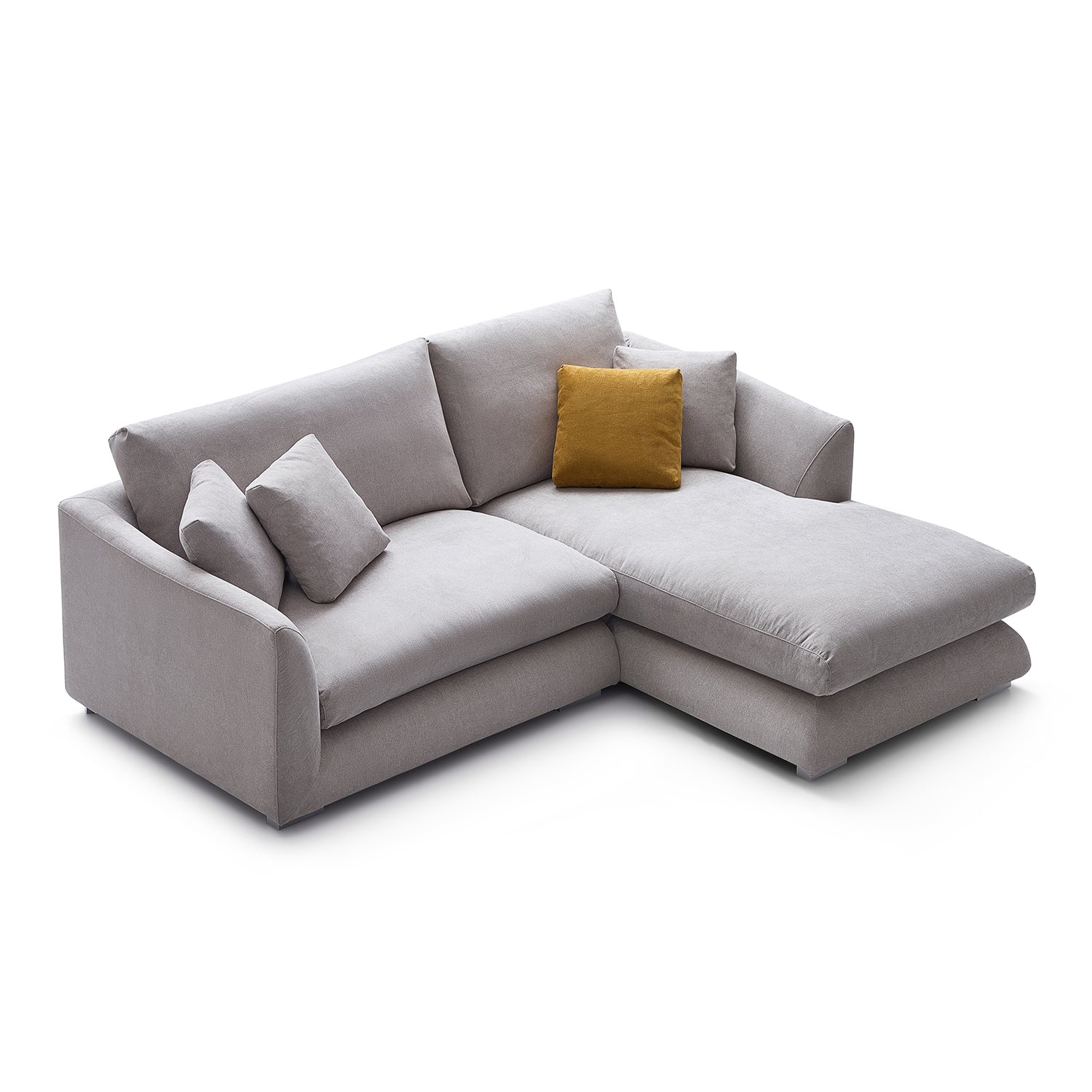 Feathers Sectional Couch Chaise Lounge 88-170 Inches