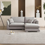 Feathers Sectional Couch Chaise Lounge 88-170 Inches