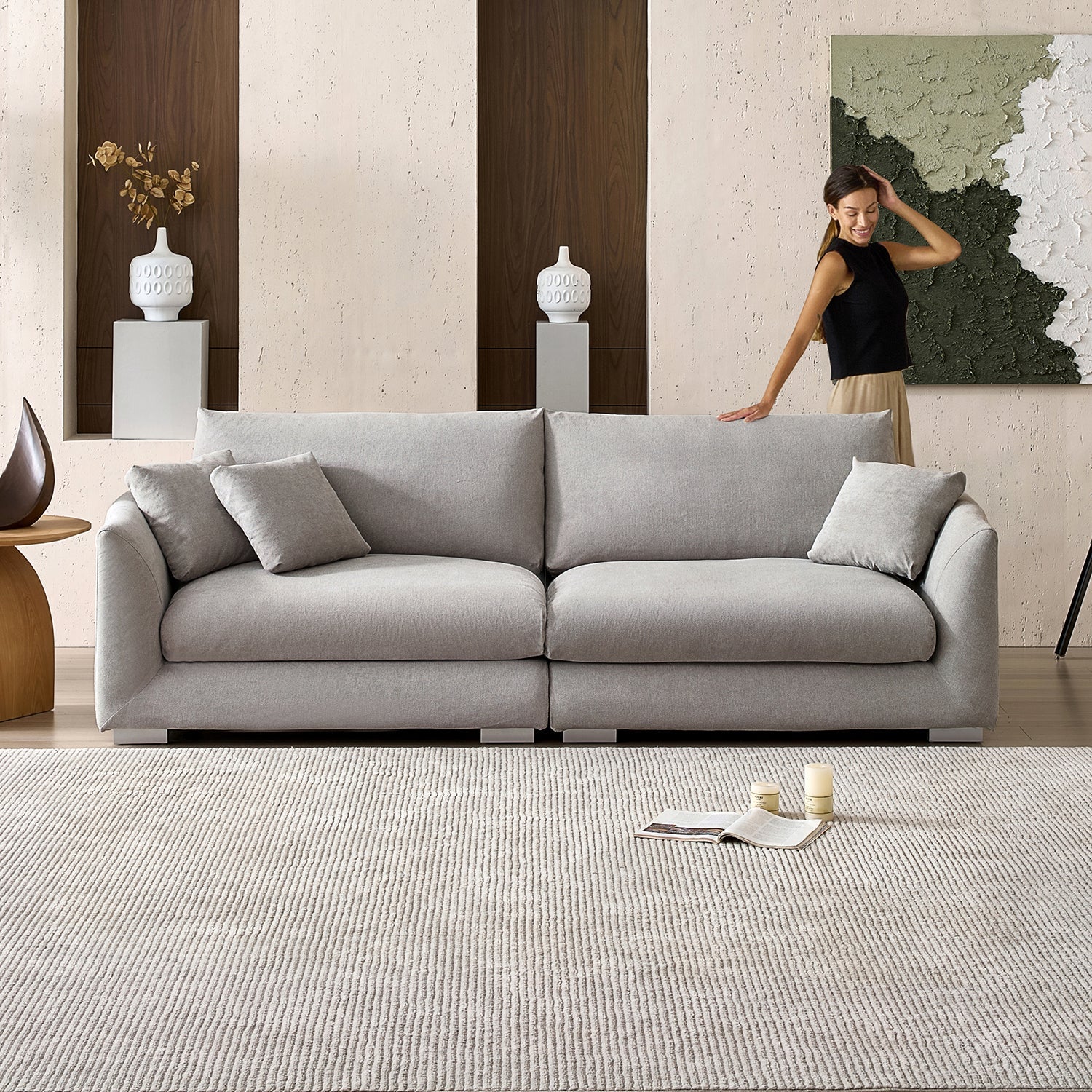 Feathers Washable Couch Sectional (3-6 Seater)