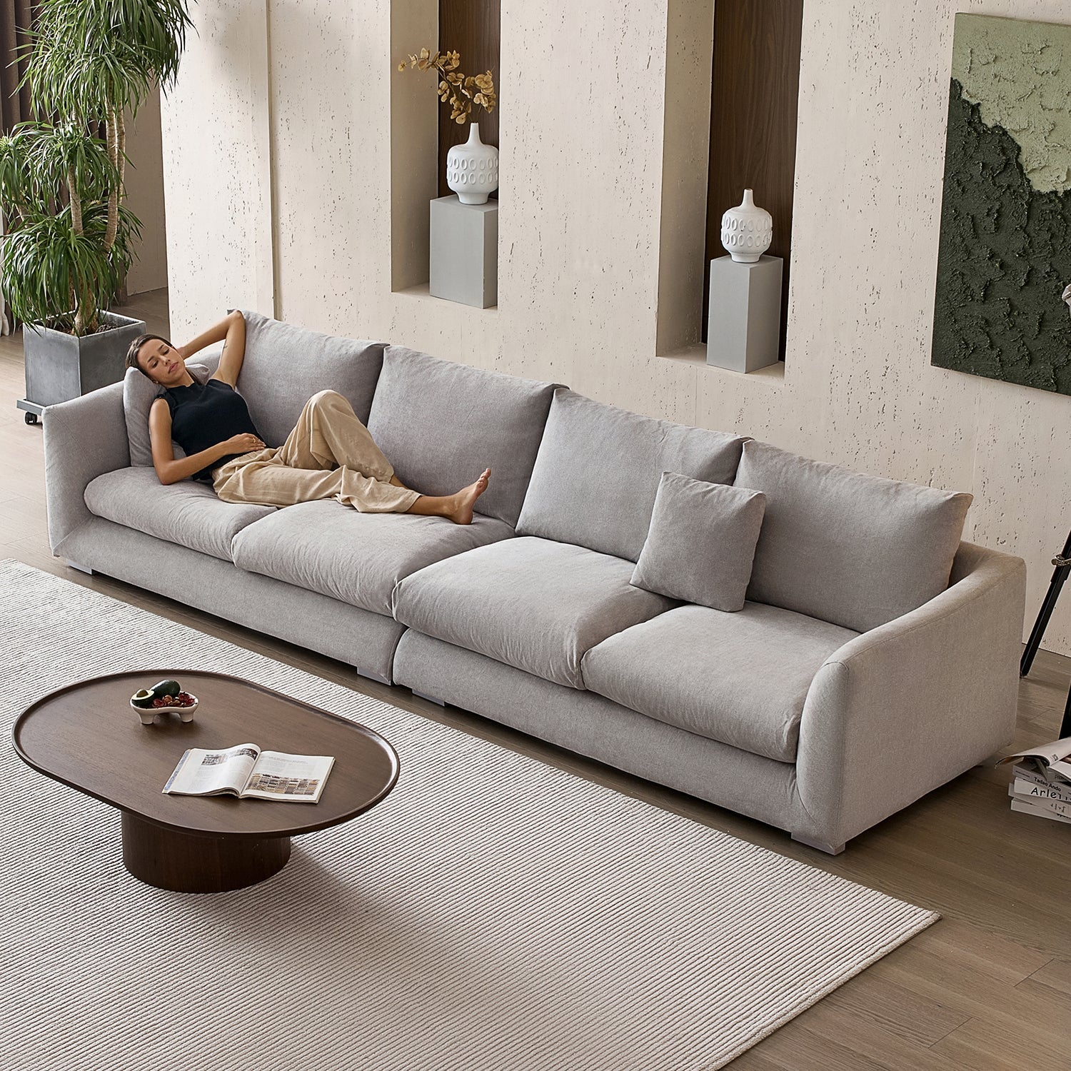 Feathers Washable Couch Sectional (3-6 Seater)