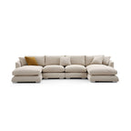 Feathers U-Shaped Sectional Couch 140-200 Inches