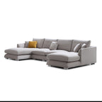 Feathers U-Shaped Sectional Couch 140-200 Inches