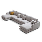 Feathers U-Shaped Sectional Couch 140-200 Inches