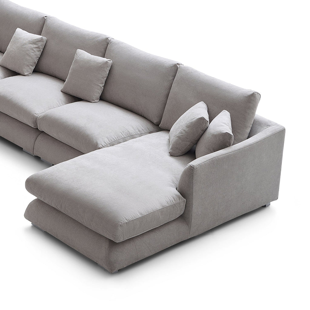 Feathers U-Shaped Sectional Couch 140-200 Inches