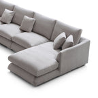 Feathers U-Shaped Sectional Couch 140-200 Inches