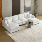 Feathers U-Shaped Sectional Couch 140-200 Inches