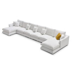 Feathers U-Shaped Sectional Couch 140-200 Inches