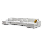 Feathers U-Shaped Sectional Couch 140-200 Inches