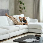 Feathers U-Shaped Sectional Couch 140-200 Inches
