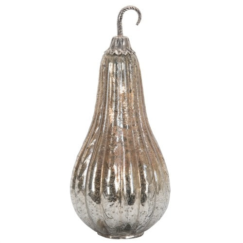 Foil Mercury Glass Gourd - Fall Harvest Thanksgiving Decor