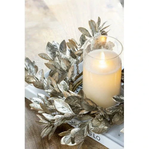 Gold Boxwood Candle Ring Set of 6