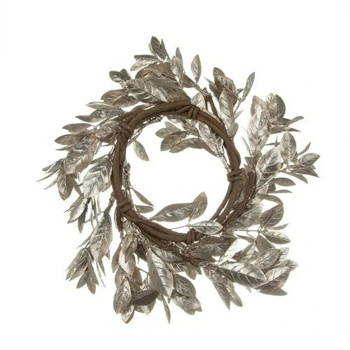 Gold Boxwood Candle Ring Set of 6