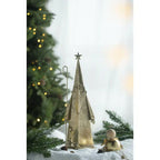 Gold Santa Decor Set of 2