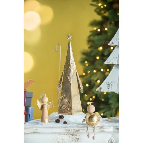 Gold Santa Decor Set of 2