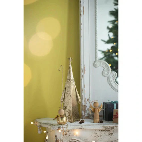 Gold Santa Decor Set of 2