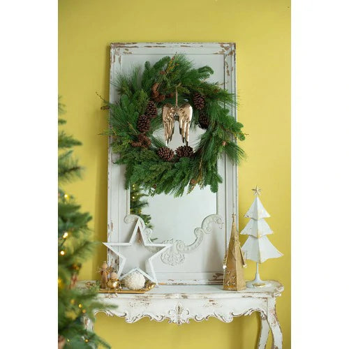 Gold Santa Decor Set of 2