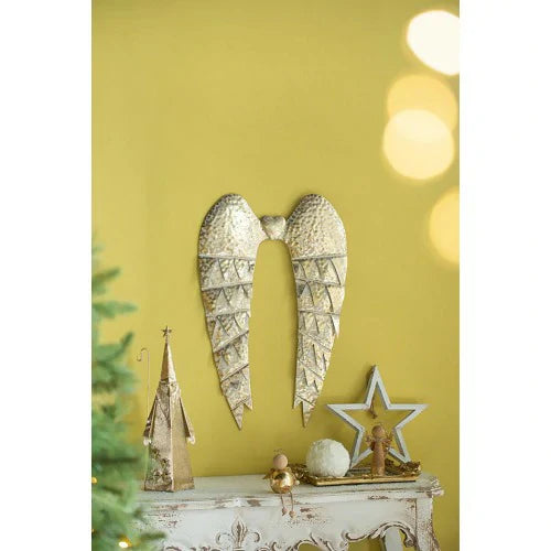 Gold Santa Decor Set of 2