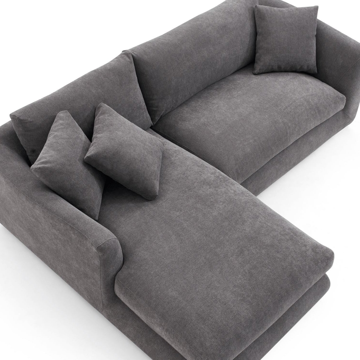 Feathers Sectional Couch Chaise Lounge 88-170 Inches