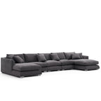 Feathers U-Shaped Sectional Couch 140-200 Inches