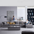 Feathers Sectional Couch Chaise Lounge 88-170 Inches