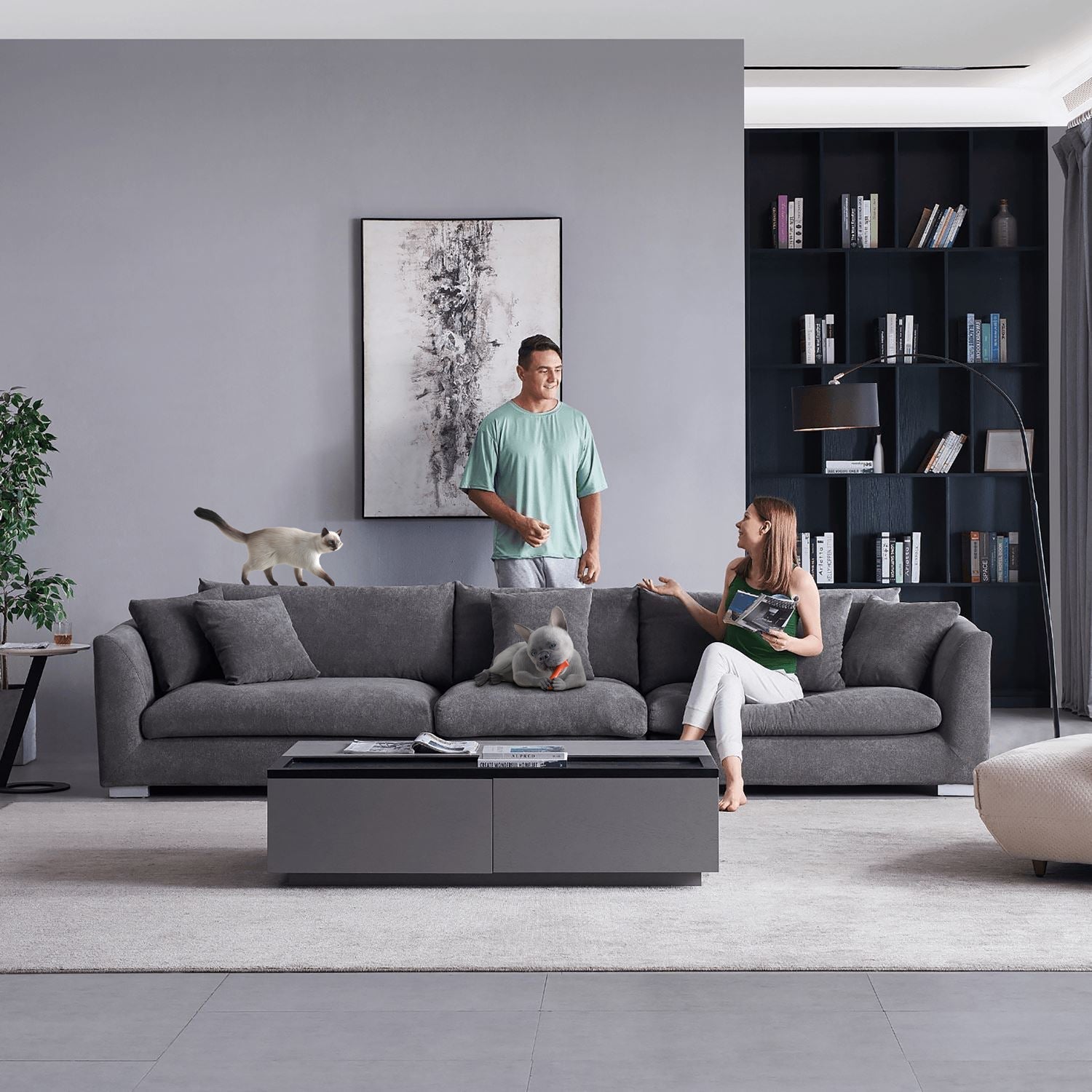 Feathers Washable Couch Sectional (3-6 Seater)