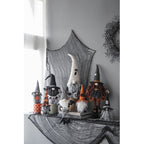 Halloween Gnome Decor with Wings and Plaid Hat 2 pcs