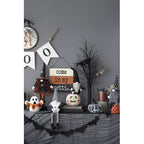 Halloween Gnome Decor with Wings and Plaid Hat 2 pcs