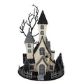 Halloween Cardboard Lighted Haunted House Tabletop Battery Powered