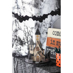 Halloween Cardboard Lighted Haunted House Tabletop Battery Powered
