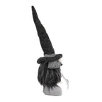 Halloween Decor Fabric Black Gnome with 'Boo' Banner