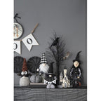 Halloween Decor Fabric Black Gnome with 'Boo' Banner