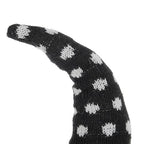 Halloween Decor Fabric Sitting Black Gnome With Broomstick