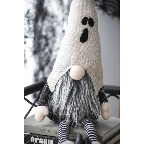 Halloween Decor Fabric Sitting Gnome Ghost Hat