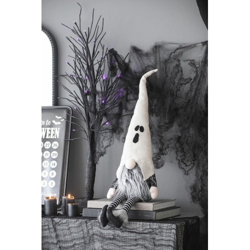 Halloween Decor Fabric Sitting Gnome Ghost Hat