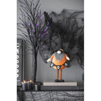 2 pcs Fabric Standing Orange Gnome Holding Banner