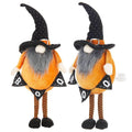 2 pcs Fabric Standing Orange Gnome Holding Banner