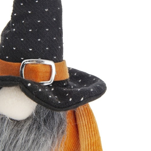 2 pcs Fabric Standing Orange Gnome Holding Banner