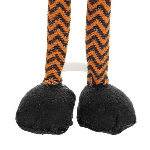 2 pcs Fabric Standing Orange Gnome Holding Banner