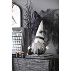 Halloween 2 pcs - Fabric Sitting Gnomes with White Hat and Spider