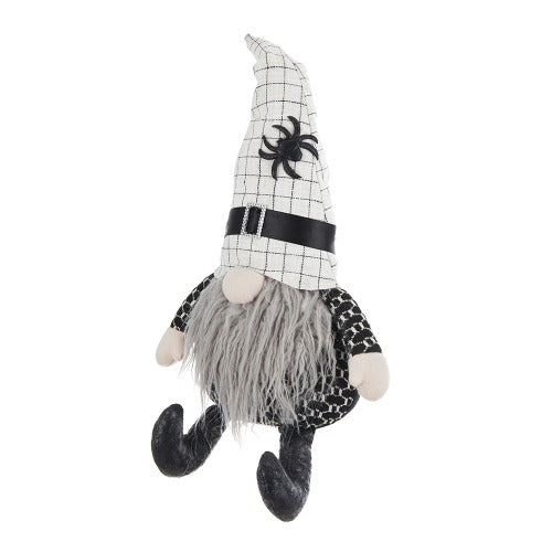 Halloween 2 pcs - Fabric Sitting Gnomes with White Hat and Spider
