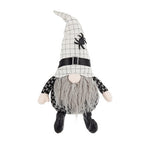 Halloween 2 pcs - Fabric Sitting Gnomes with White Hat and Spider