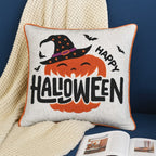 Halloween Pumpkin Witch Throw Pillow - Spooky Home Decor