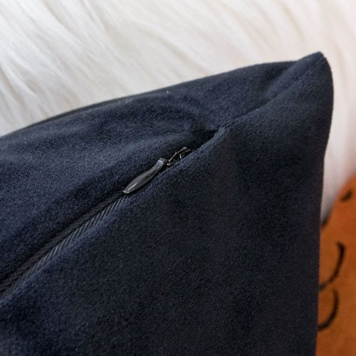 Halloween Trick or Treat Lumbar Pillow - Black Embroidered Cushion