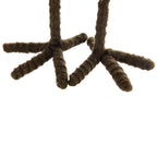 Holiday Decor Fabric Birds with Plaid Bow and Red Hat, 2 Pack