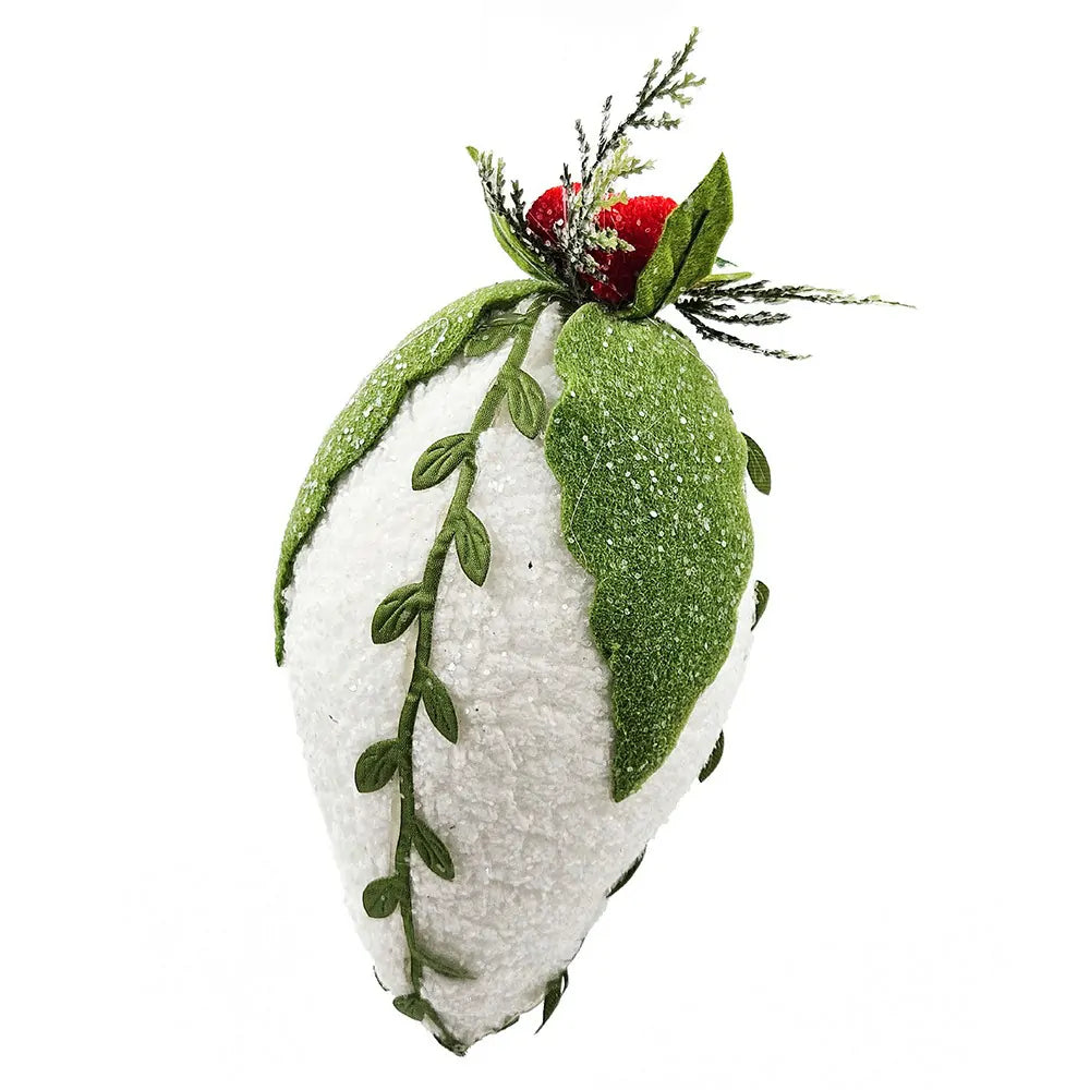 Iced Pinecone Ornaments Set of 6 for a Natural Winter Christmas Tree