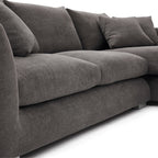 Feathers Sectional Couch Chaise Lounge 88-170 Inches
