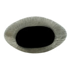 Layered Aluminum Oval Vase 12 Inch Modern Sculptural Centerpiece Decor