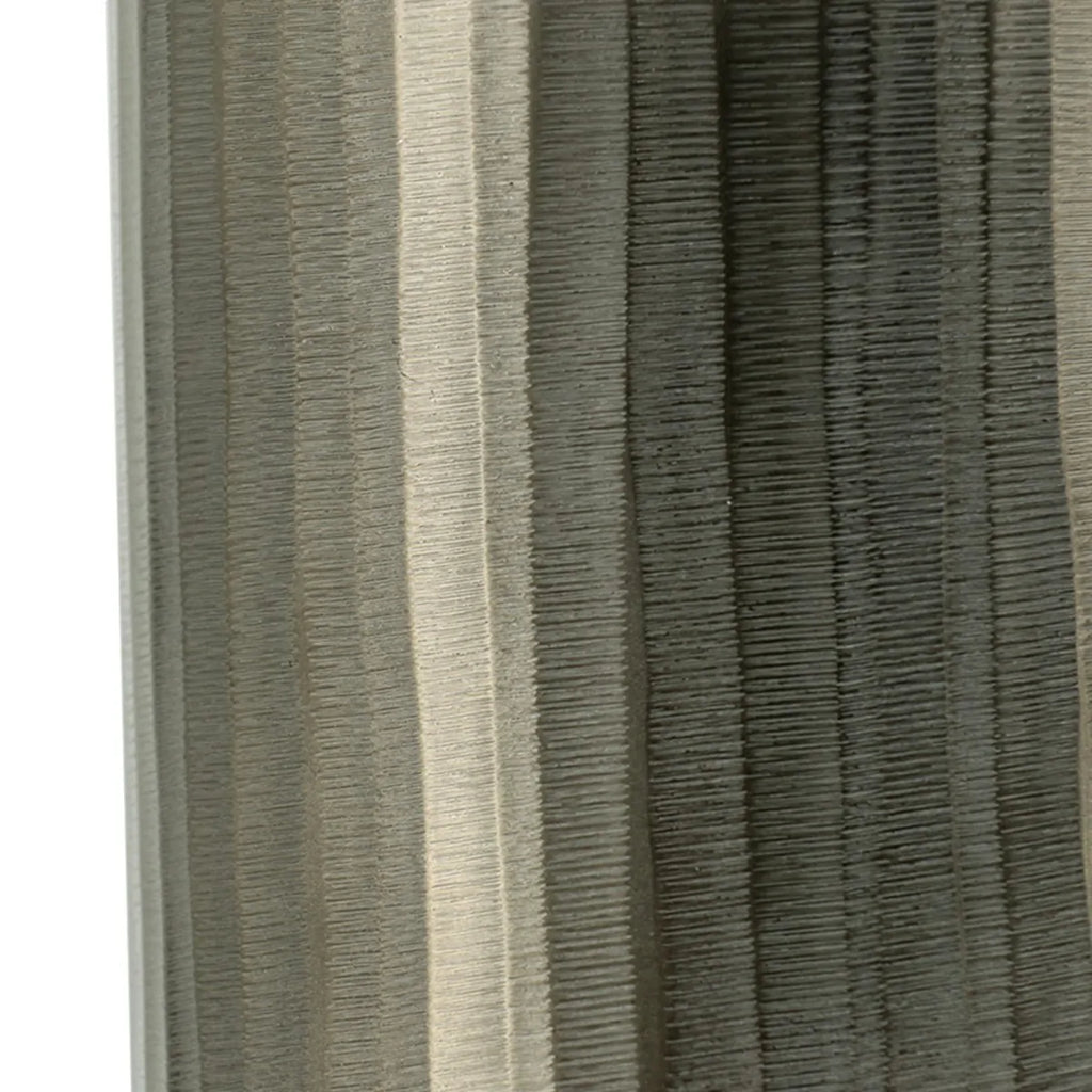 Layered Aluminum Oval Vase 17 Inch Modern Sculptural Floor Decor